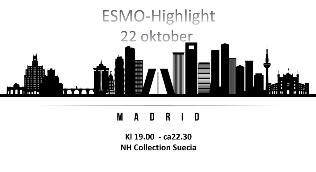 Inbjudan ESMO Highlight Madrid 22 okt